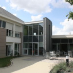 La terrasse de l'Unité ALZHEIMER (le Cantum Village)